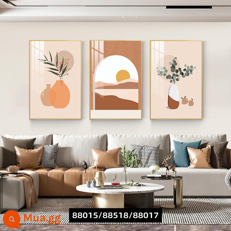 Phòng khách Nordic Tranh trang trí Sofa Nền tường ấm áp bức tường bức tranh treo tường tranh hiện đại tối giản ba bức tranh tường trang trí - Hòa bình và ấm áp B