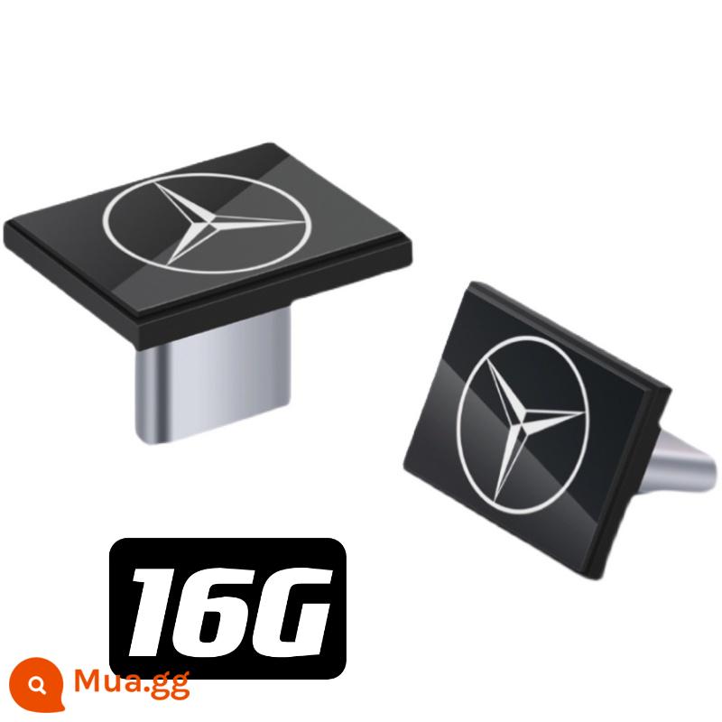 Mercedes-Benz typec car U disk 64g mới siêu ngắn mini cổ điển âm thanh không bị biến dạng phổ biến của Berlin chất lượng cao - ①⑥G Ổ đĩa flash USB gắn trên ô tô Mercedes-Benz