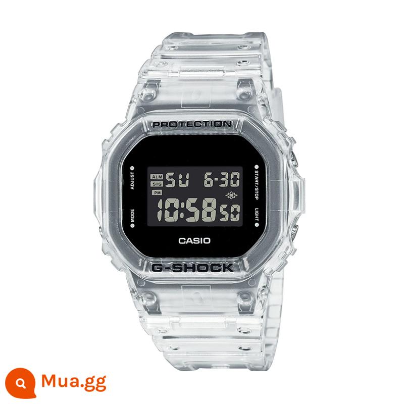 Đồng hồ thể thao nam mặt vuông g-shock cổ điển màu đen cá tính CASIO DW-5600BB-1/SK/MS/E/N - Đá DW-5600SKE-7 cứng và trong suốt