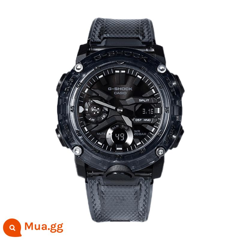 Đồng hồ CASIO lưỡi đen trong mờ nam 2021 mới đồng hồ thể thao thông thường GA-110SKE-8A/2000SKE - GA-2000SKE-8A