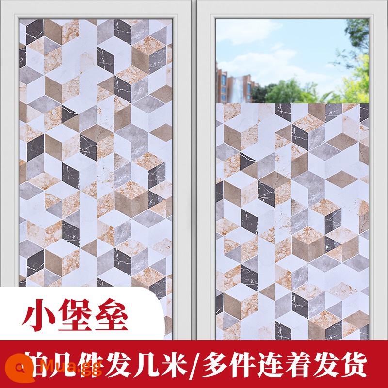 Giấy dán kính cửa sổ chống nhìn trộm full shading giấy dán cửa sổ chống sáng giấy dán kính chống sáng giấy dán kính chống nhìn trộm giấy dán kính chống nhìn trộm - Pháo đài nhỏ (bóng mát mạnh)