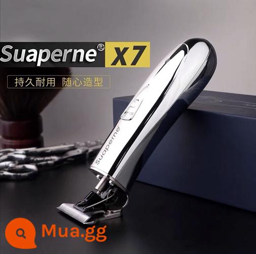 Suaperne 1919 Điện Tông Đơ Cắt Tóc Chuyên Dụng Công Suất Cao Tông Đơ Cắt Tóc Chuyên Nghiệp Tông Đơ Làm Tóc - X7 bạc (khắc nhỏ tông đơ)