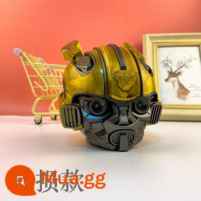 Bumblebee Bluetooth loa không dây âm thanh không dây di động mini hàng tháng Battium Battium Chất lượng âm thanh cao Khối lượng lớn - Loa siêu trầm mô hình thiệt hại chiến tranh Bumblebee/có kết nối máy tính