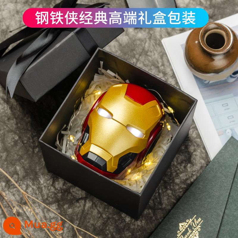 Bumblebee Bluetooth loa không dây âm thanh không dây di động mini hàng tháng Battium Battium Chất lượng âm thanh cao Khối lượng lớn - Hộp quà cao cấp màu đỏ Iron Man