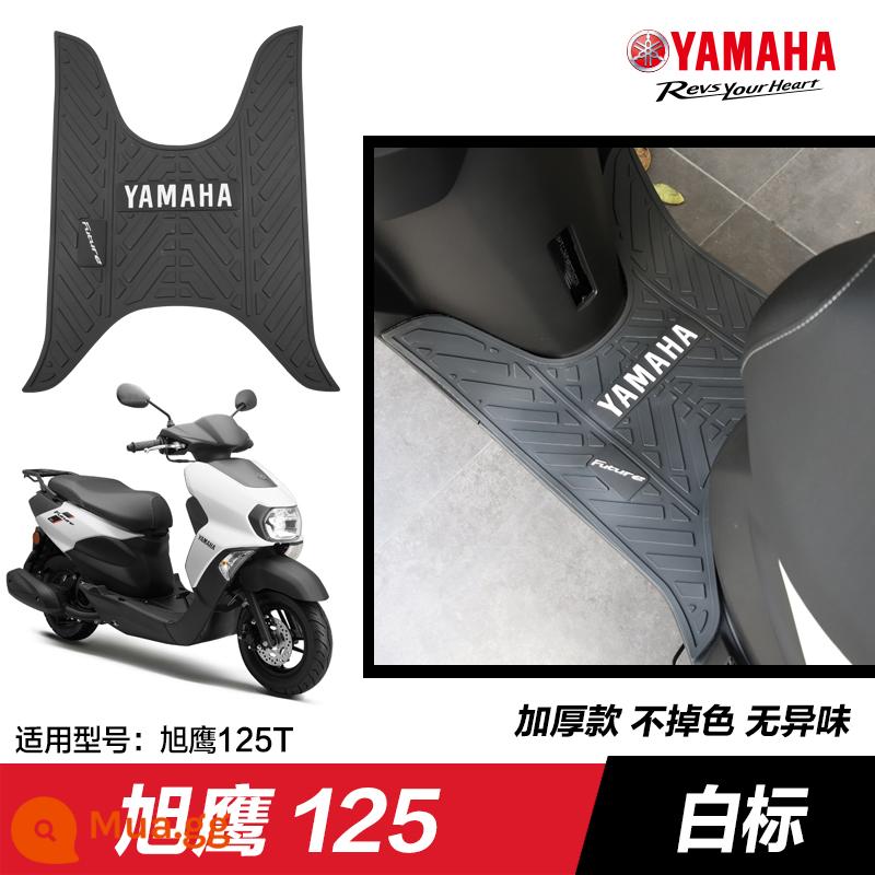 Yamaha Saiying GT Fuxi Patrol Eagle Asahi Eagle Fuying Qiaoge i125 miếng đệm chân sửa đổi phụ kiện miếng đệm chân xe tay ga - Xuying 125—nhãn trắng