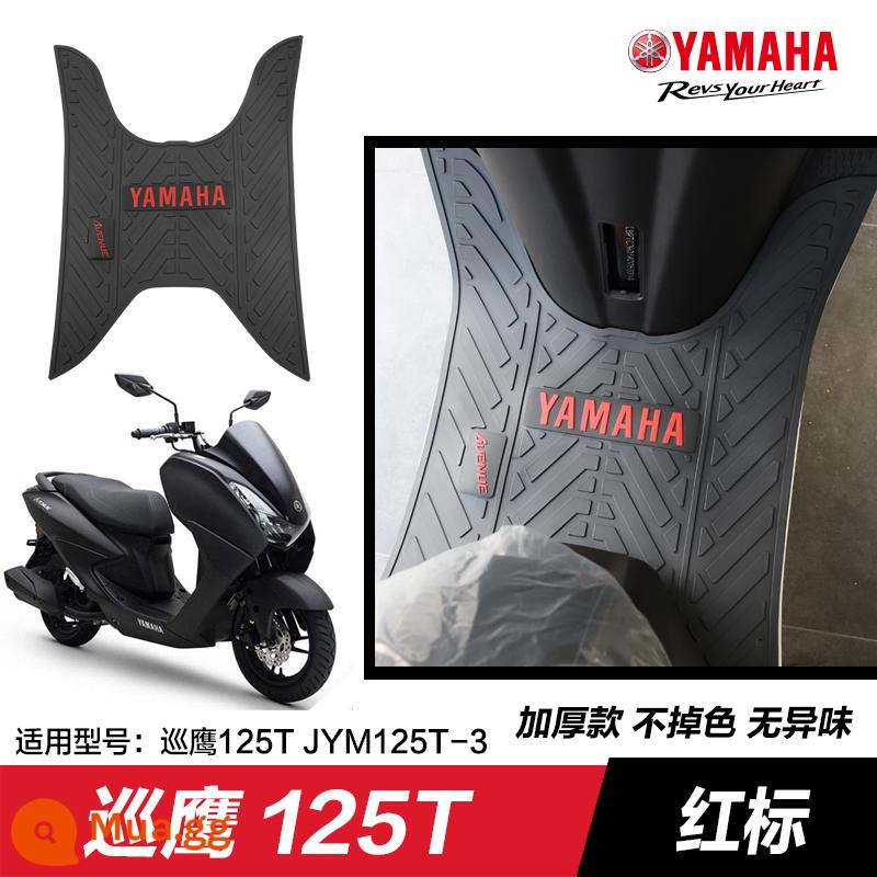 Yamaha Saiying GT Fuxi Patrol Eagle Asahi Eagle Fuying Qiaoge i125 miếng đệm chân sửa đổi phụ kiện miếng đệm chân xe tay ga - Đại Bàng Tuần Tra 125—Nhãn Đỏ