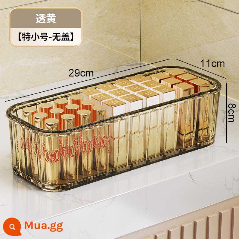 Hộp lưu trữ mỹ phẩm để bàn Tianshu Bàn trang điểm acrylic Mặt nạ Sản phẩm chăm sóc da Bàn cà phê linh tinh Giỏ đựng đồ ăn nhẹ - Trong suốt cực nhỏ [không có nắp]