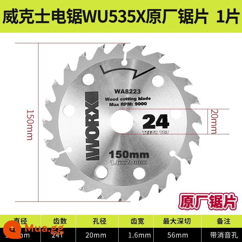 Lưỡi cưa bấc 535 lưỡi cưa chính hãng WU533WU125mm140mm5 inch 5.5 inch cưa tay đơn lưỡi cưa chế biến gỗ - Lưỡi cưa 150mm 6 inch [gói 1 chiếc]