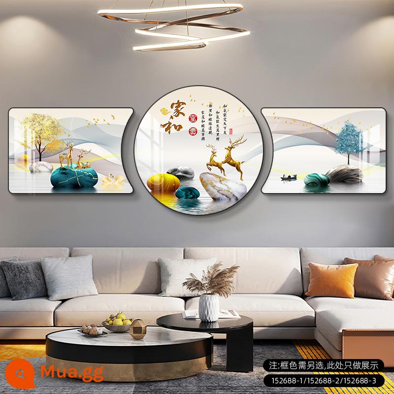 Sofa Nền Tranh Treo Tường Có Nghĩa Là Tốt Hiện Đại Đơn Giản Nhẹ Sang Trọng Triptych Mới Cao Cấp Khí Quyển Phòng Khách Tranh Trang Trí - May mắn và may mắn