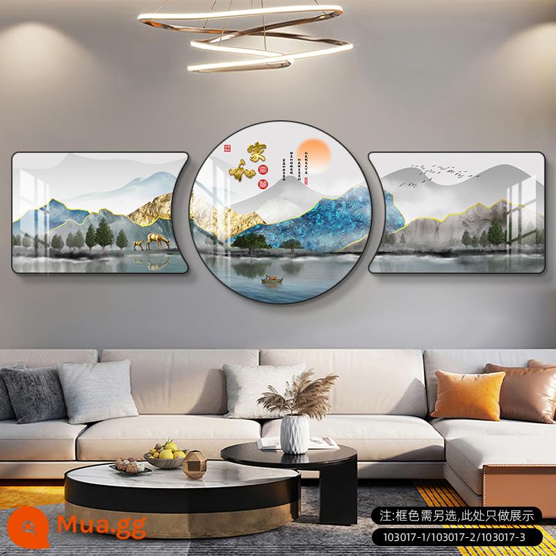 Sofa Nền Tranh Treo Tường Có Nghĩa Là Tốt Hiện Đại Đơn Giản Nhẹ Sang Trọng Triptych Mới Cao Cấp Khí Quyển Phòng Khách Tranh Trang Trí - Chúc may mắn và trường thọ