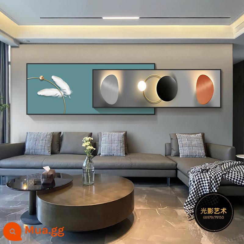 Thời gian chạy sofa nền tường tranh trang trí ánh sáng hiện đại phòng ngủ sang trọng đầu giường tranh tranh trừu tượng tranh tường phòng khách - nghệ thuật ánh sáng và bóng tối