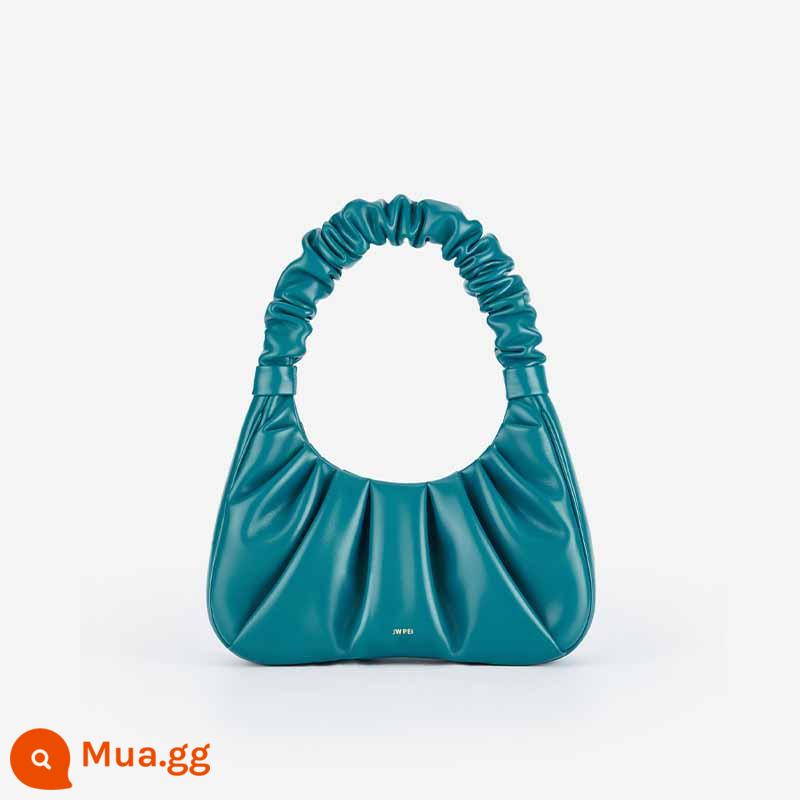 JW PEI cloud bag GABBI niche design bag túi sát nách new bag bag bag túi gấp nữ 2T03 - Teal [túi tote mở rộng]