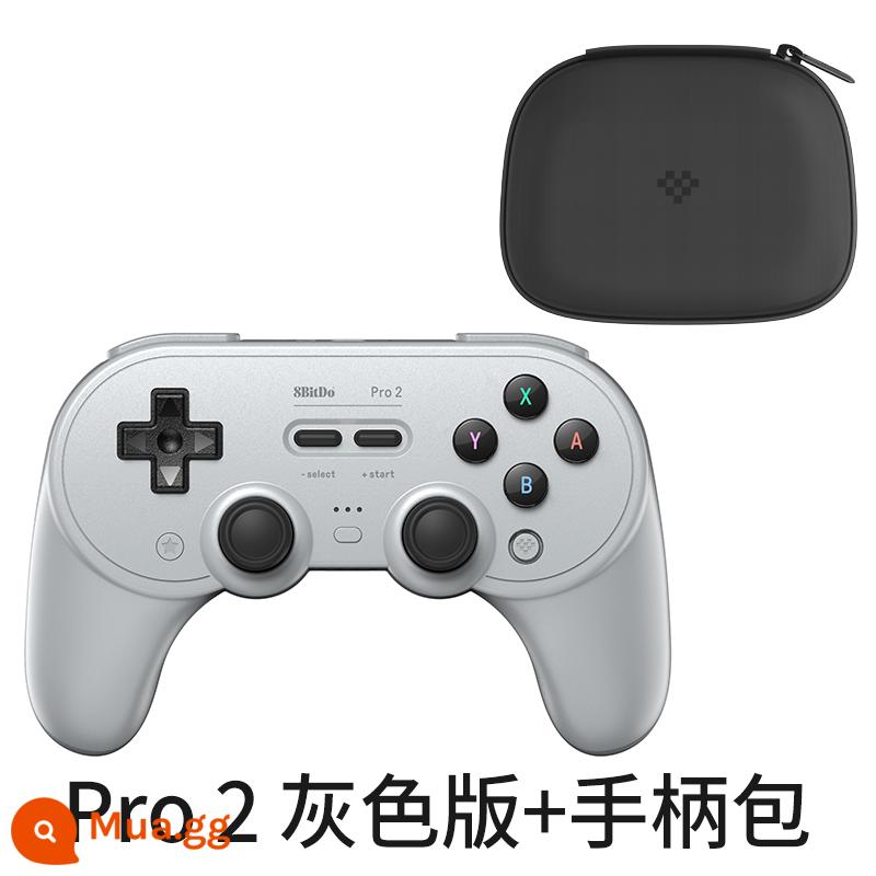 Tay cầm chơi game Bluetooth Babitang Pro2 Điện thoại di động không dây ưu tú Máy chủ Nintendo Rung cảm giác thân thể bùng nổ hơi nước Android Máy tính Apple phổ thông NS Switch/Lite PC phiên bản máy tính - Bộ điều khiển Pro2 xám + túi đựng tay cầm