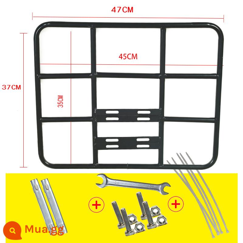 Xe điện kệ phía sau giá đỡ kệ hộp giao hàng đuôi cố định giá đỡ đa năng khung xe máy sửa đổi kệ - Model phẳng [đường kính trong 45*35] ống dày 16mm