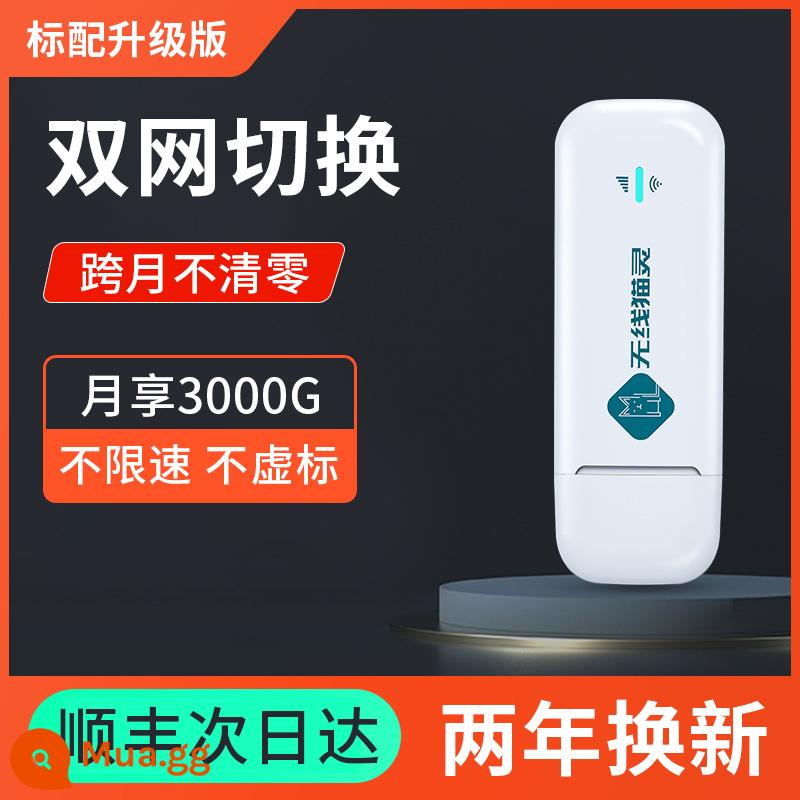 Thẻ mạng không dây WiFi di động không có thẻ ba Netcom mạng giao thông quốc gia thẻ Internet di động mạng thông minh IoT xe hơi - Phiên bản nâng cấp tiêu chuẩn [không cần thẻ, mạng kép China Unicom và Telecom]