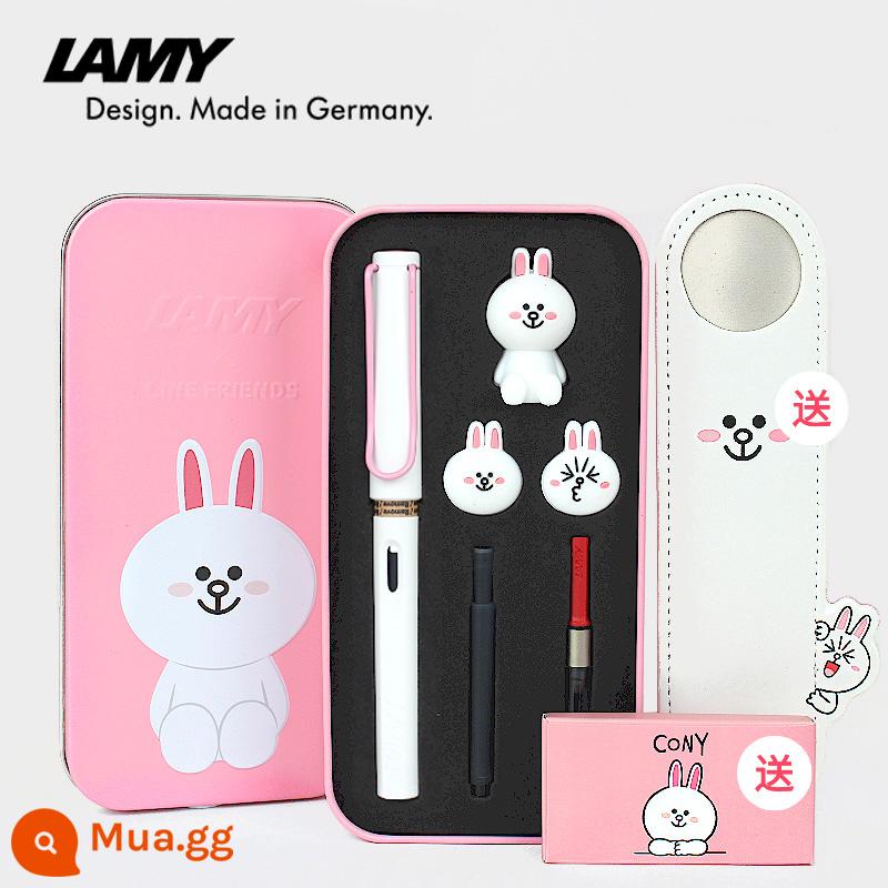 Ngày lễ tình nhân Năm mới Kỷ Mão Lamy Lễ hội mùa xuân món quà sinh nhật cô giáo dành cho bạn gái tặng bạn gái sáng tạo và thiết thực - Coni Rabbit-Hồng và Trắng [Hộp Sắt Tinh Tế]