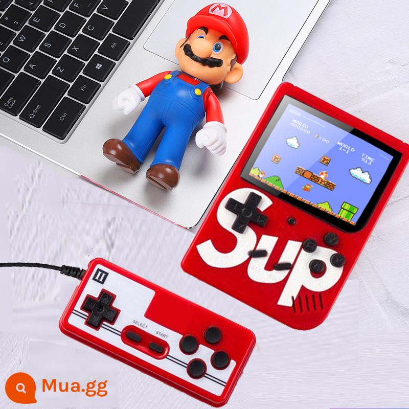 sup máy chơi game cầm tay một người chơi mới Tetris cầm tay đôi tay cầm sparring cho trẻ em máy chơi game cổ điển sạc di động máy chơi game mini phong cách hoài cổ quà tặng phong cách học sinh kiểu cũ - [SUP Plus 800 in 1] Model đôi màu đỏ + 1 pin sạc + Cáp AV dài 3m