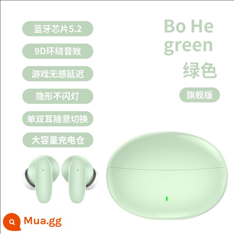 Tai nghe Bluetooth không dây thực sự giảm tiếng ồn nguyên bản chính hãng kiểu dáng mới 2024 chất lượng cao phù hợp cho Huawei và Apple - Flagship Green [Âm thanh không bị méo tiếng HiFi + thời lượng pin cực dài + giảm tiếng ồn thông minh]