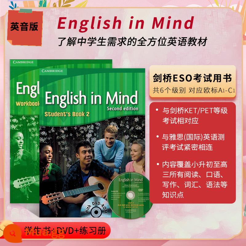 Giáo trình giảng dạy tiếng Anh gốc bản gốc Cambridge University Press nhập khẩu English English in mind star - Sách học sinh + sách bài tập cấp 2 phiên bản tiếng Anh