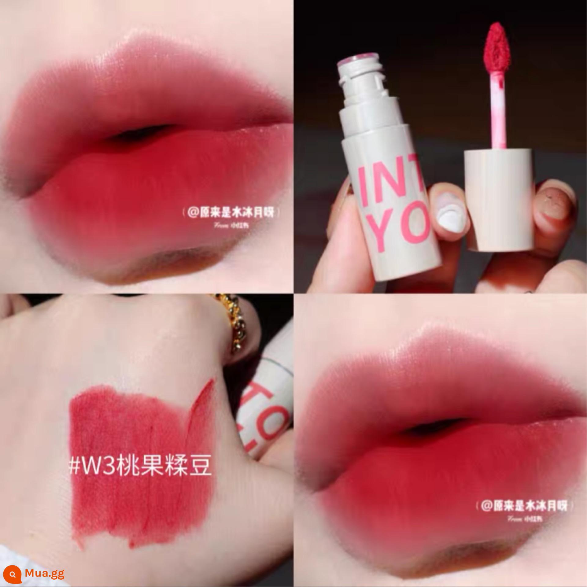 Intoyou Canned Lip Mud 342 Filling Heroine Lip Mud 08 Matte Matte Lip Em05pd03 Dầu Ấn Độ - Hoa Hồng Đỏ [Air]W3#Đậu Hầm Quả Đào