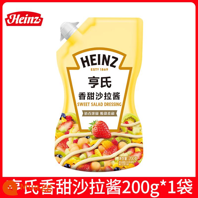 Tương cà Heinz tương cà hộ gia đình gói nhỏ Sốt cà chua Heinz túi thương mại trẻ em thêm 0 béo - Sốt Salad Ngọt Heinz 200g*1 túi