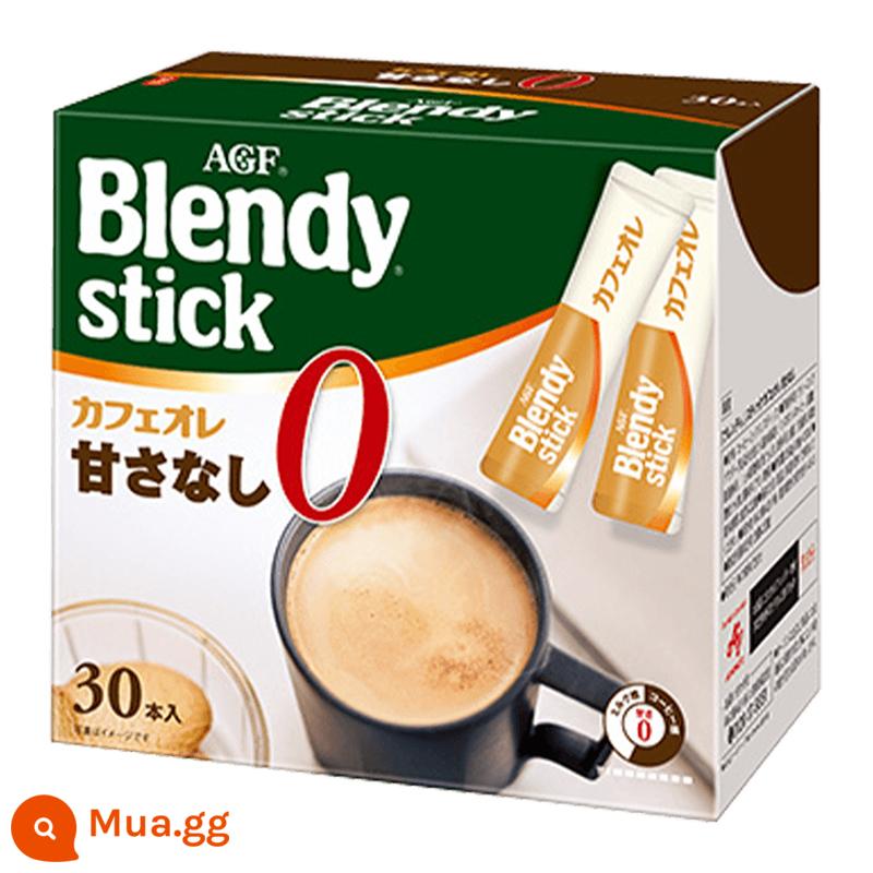 Nhật Bản AGF Coffee Speedy Blendy Latte Coffee Original Microlytic Sugar -Free Low Kakin Sinh viên làm mới - Không có sucrose—không có vị ngọt nhưng có vị sữa—30 miếng