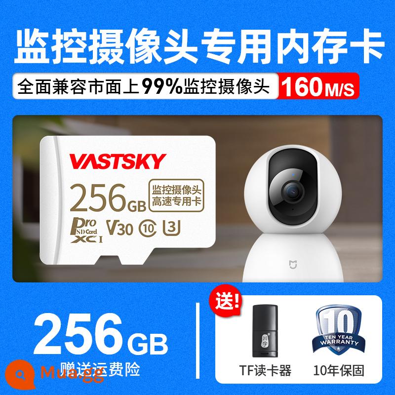 Bộ nhớ giám sát thẻ chuyên dụng thẻ nhớ camera 128g phổ fat32 thẻ tf đa năng thẻ sd thẻ nhớ 360 - Thẻ nhớ tốc độ cao cho camera giám sát [②⑤⑥G]