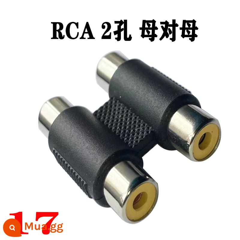 Miễn phí vận chuyển 6.5/3.5mm/RCA đầu hoa sen cách mạng rca hoa sen đôi nam nữ thành nữ cắm xả điện đàn piano âm thanh loa điện chuyển dây trộn hoa sen âm thanh AV1 điểm 2 điểm dòng - 17: RCA 2 lỗ cái sang cái