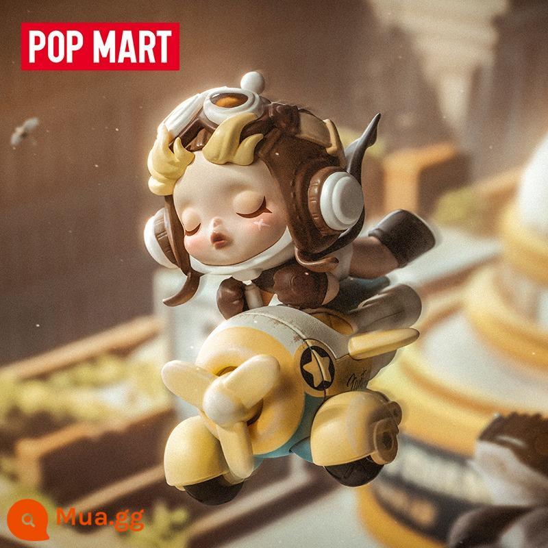 sp9 Bubble Mart SKULPPANDA Buổi sáng ngày mai Peak Series Blind Box POPMART Car Tide Play Gift - Chuyến bay trong mơ (bản xác nhận)