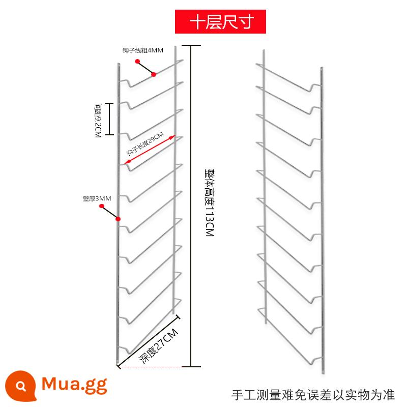 Bảng màu giá đỡ màn hình mẫu mẫu khối phần cứng tổng thể cửa tủ bảng điều khiển tấm đệm nhôm tủ quần áo tủ trưng bày mẫu thẻ màu cửa tủ mẫu - Giá bộ kệ bảng màu trái phải 10 tầng màu bạc