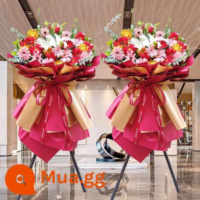 Lẵng hoa khai trương hoa Vô Tích Xishan Huishan Binhu Jiangyin Yixing Liangxi Xinwu shop hoa đồng thành phố giao hàng tận nơi - Kiểu 9 (giá 1 đôi)