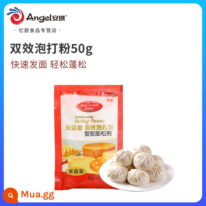 Angel Hundred Diamond Không Nhôm Bột Làm Bánh Tác Dụng Kép Home Pack Nướng Bánh Hộ Gia Đình Ăn Được Bánh Bao Lông Tơ Đại Lý - Bột nở 50g*1 gói [gói đỏ]