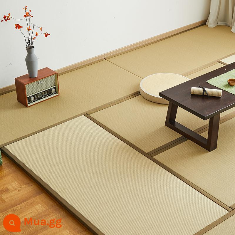 Chiếu Tatami tùy chỉnh làm nóng bằng điện Thảm trải sàn Nhật Bản đay tự nhiên kháng khuẩn chống mạt nệm không thấm nước kích thước tùy chỉnh - 2 cm (đay mịn + thảm chống thấm cói tự nhiên)