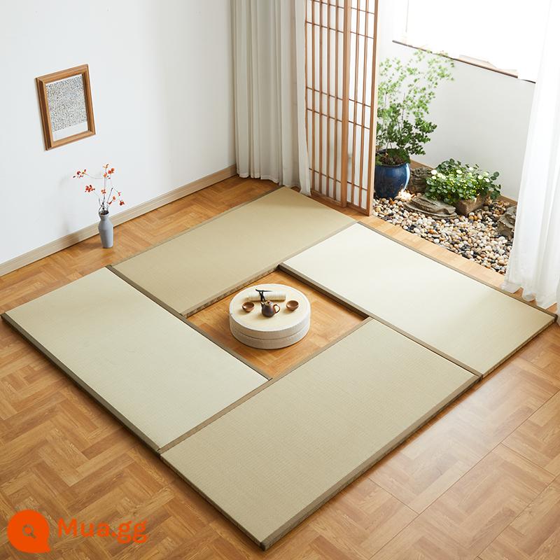 Chiếu Tatami tùy chỉnh làm nóng bằng điện Thảm trải sàn Nhật Bản đay tự nhiên kháng khuẩn chống mạt nệm không thấm nước kích thước tùy chỉnh - 5 cm (đay mịn + thảm chống thấm cói tự nhiên)