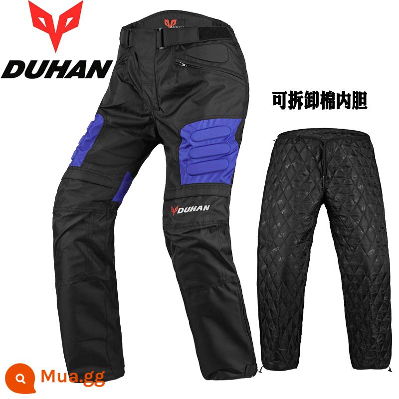 Duhan Racing Motor Motor Muff và Milter Circuit Women's Off -Road điều khiển Knight Motorcycle Set - 02 Quần xanh [cotton và có thể tháo rời]