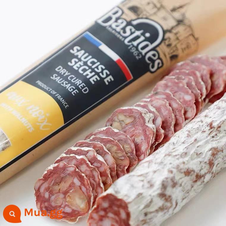 French Bastides Best Overno Xúc xích salami sấy khô kiểu Pháp nguyên bản xúc xích giăm bông sống - Hương vị quả óc chó ngon nhất 250g