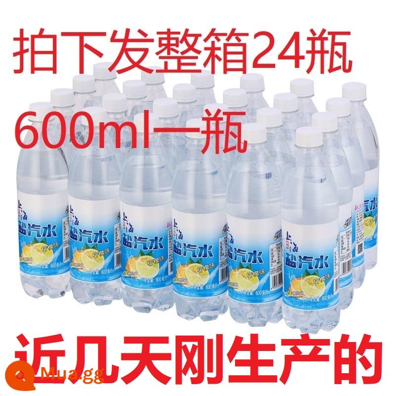 Soda muối cũ hương vị Thượng Hải nước có ga 600ml*24 chai fullbox đợt đặc biệt hương chanh nước uống có ga không đường - hương chanh