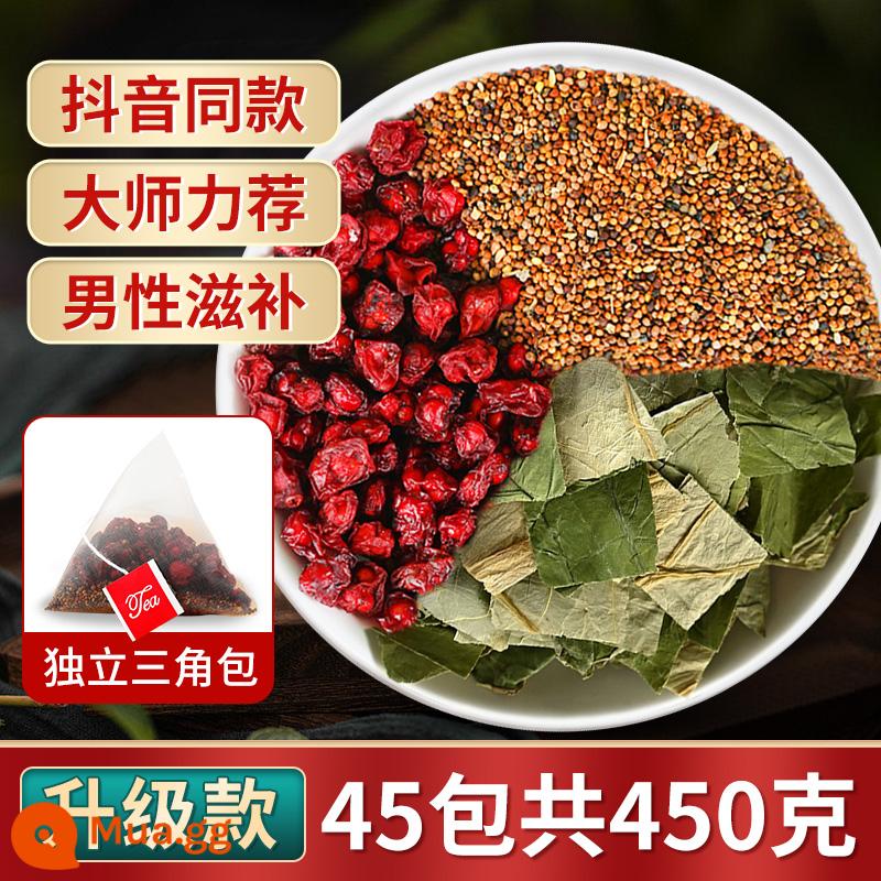 Schisandra túi tơ hồng trà thảo dược Trung Quốc thảo dược phía bắc Schisandra goji berry xác thực và túi lụa thỏ hiệu thuốc cửa hàng hàng đầu - [Nâng cấp ba hương vị] Schizandra, Cuscuta, Epimedium, Tóc Thật 45 Gói