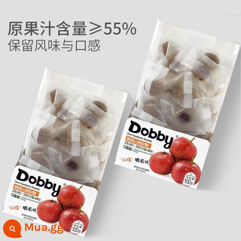 dobby dobby ếch du lịch giáng sinh kẹo dẻo trái cây xoài trắng nước đào kẹo snack chanh dây - Kẹo dẻo táo gai 100g*3 hộp