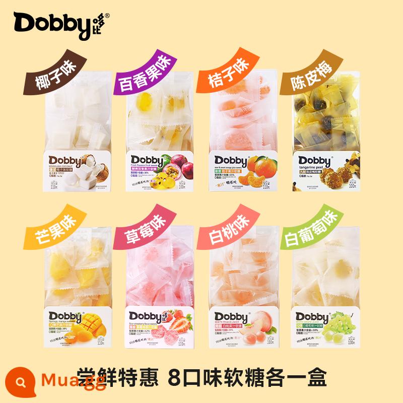 dobby dobby ếch du lịch giáng sinh kẹo dẻo trái cây xoài trắng nước đào kẹo snack chanh dây - [Thạch miễn phí] ❤mỗi hộp 1 hộp kẹo dẻo có hương vị ✔