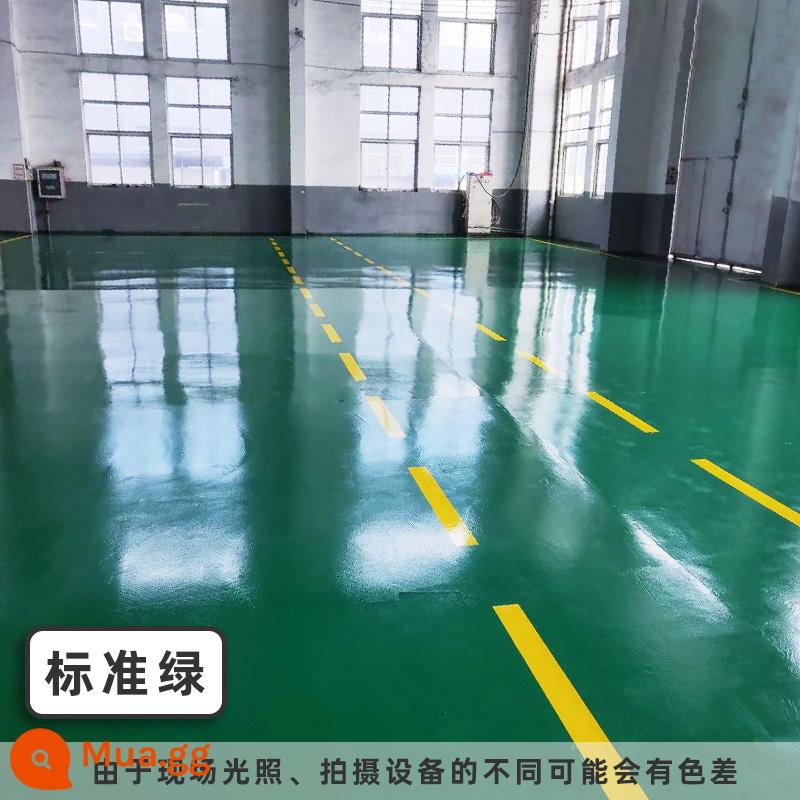 Sơn sàn nhựa epoxy nhà xưởng sơn sàn xi măng sơn chịu mài mòn chống trượt sàn nhà để xe sơn tự san phẳng trong nhà - [Tiêu chuẩn xanh 20L] Dùng cho nhà máy, xưởng (sẽ tính phí hành lý)