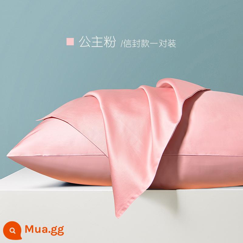 Nhung Sữa Áo Gối Cặp Áo Gối Đơn Gói 48 Cm X 74 Cm Cotton Nguyên Chất Mùa Thu Đông Gối nam Nhung San Hô 2 - [Hồng công chúa/Đơn/Cotton Satin 60 Đếm]