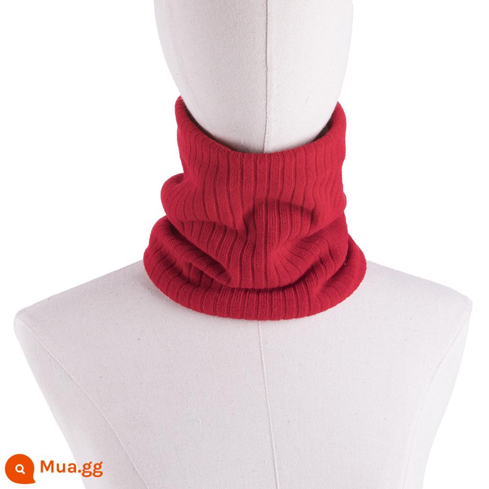 Kravine đơn thuần có màu sắc Knavine Kned Crock Mask Mask Mask Mask Mask In Autumn and Winter Ride cộng với Vỏ cổ dày ngoài trời Velvet Velvet - Sọc đỏ phối nhung_8