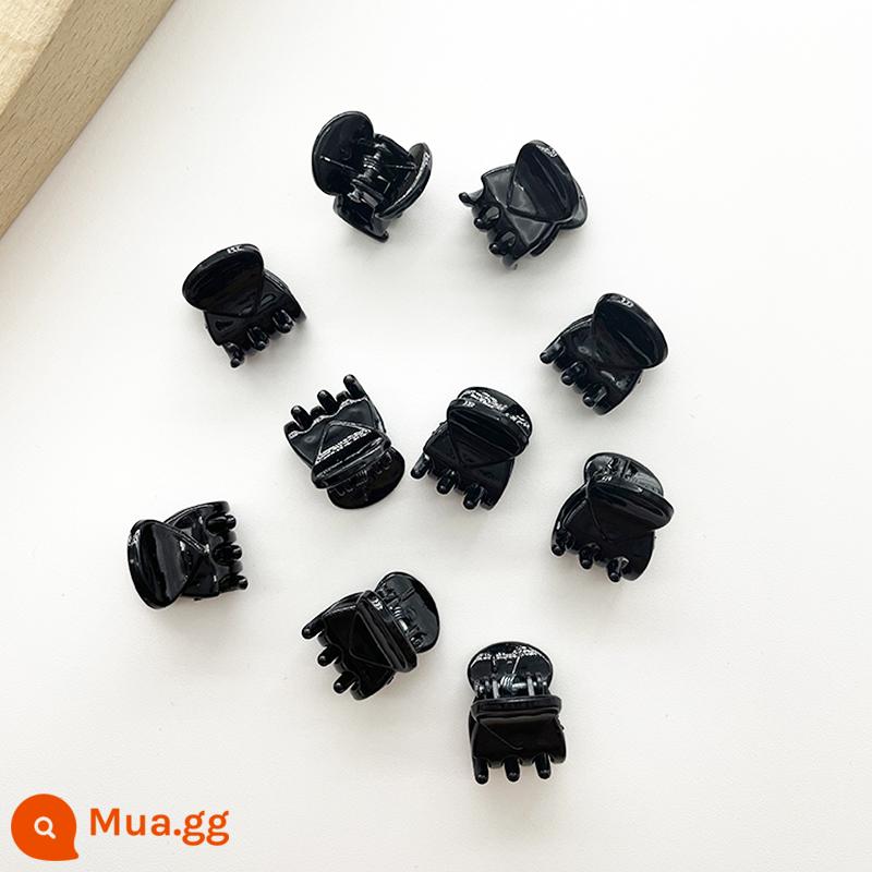 Bangs Kẹp Trán Shark Clip Nhỏ Lấy Kẹp Phụ Kiện Tóc Mùa Hè Nữ Kẹp Tóc Nhỏ Tóc Bện Mini Màu Đen Hiện Vật Kẹp Tóc Nhỏ - Đen bóng 1.5cm/10 miếng