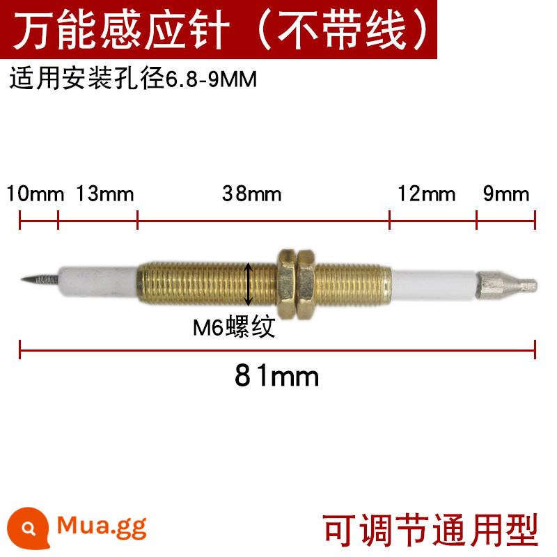 Bếp gas cặp nhiệt điện cảm ứng kim màn hình van điện từ bếp gas phụ kiện đa năng đa năng đánh lửa kim kim đồng - Kim cảm ứng đa năng không có ren