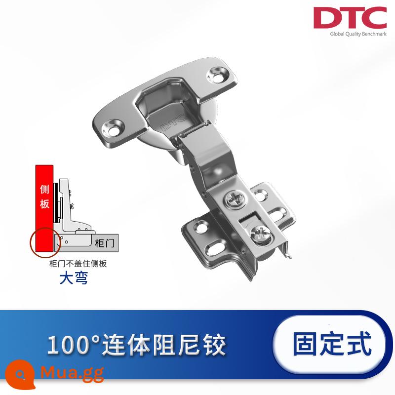 Bản lề Dongtai dtc đệm thủy lực phần cứng lực hai giai đoạn C85C80 bản lề thép không gỉ có thể tháo rời ống bản lề cửa tủ - (Gói 2) Cài đặt cố định DS80 + đệm giảm chấn (đường cong lớn = tích hợp)