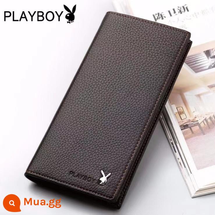 Playboy Ví Nam Phiên Bản Dài Dây Kéo Da Thật 2023 Mới Bằng Lái Xe Tích Hợp Đựng Thẻ Túi Ly Hợp Ví - Hardware Cafe 02 [Da bò 2 lớp + bảo hành 5 năm]