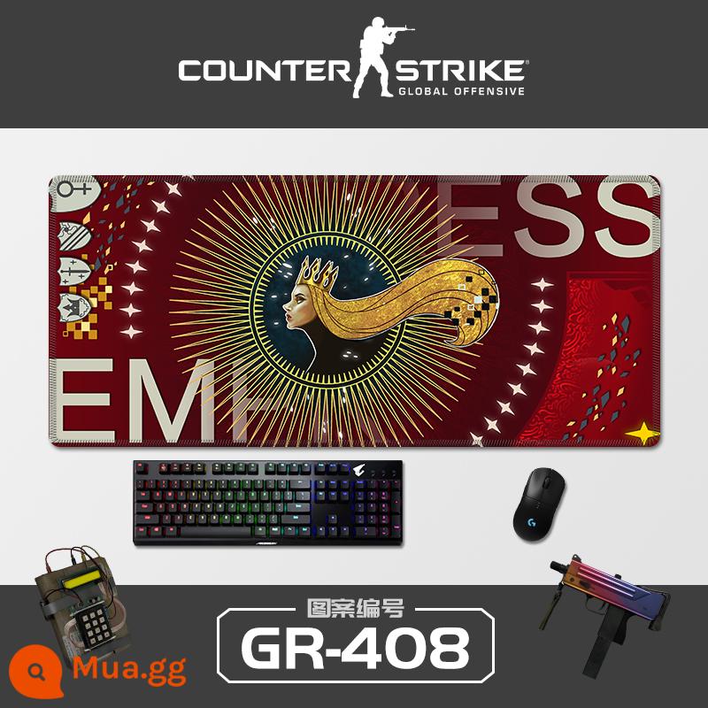 Sê-ri CSGO tấm lót chuột sáng tạo quá khổ Cậu bé Ersimov thi đấu điện dày đặc bảng trò chơi pad khóa cạnh bàn phím máy tính Nhật Bản đệm bảo vệ cổ tay sinh viên bảo vệ cổ tay chống trượt miếng đệm nhỏ hình vuông của phụ nữ có thể được tùy chỉnh - GR-408 [Kéo khóa chính xác]