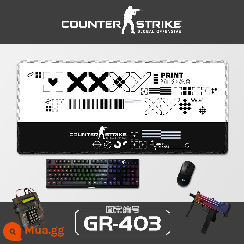 Sê-ri CSGO tấm lót chuột sáng tạo quá khổ Cậu bé Ersimov thi đấu điện dày đặc bảng trò chơi pad khóa cạnh bàn phím máy tính Nhật Bản đệm bảo vệ cổ tay sinh viên bảo vệ cổ tay chống trượt miếng đệm nhỏ hình vuông của phụ nữ có thể được tùy chỉnh - GR-403 [Kéo khóa chính xác]