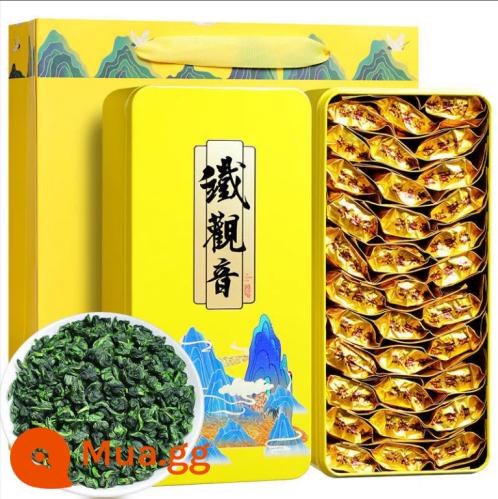 2022 Xác Thực Anxi Tieguanyin Trà Mới Cấp Đặc Biệt Lô Châu Hương Vị Trà Ô Long Hộp Quà Đóng Gói Hương Hoa Lan Túi Nhỏ 500G - 500g